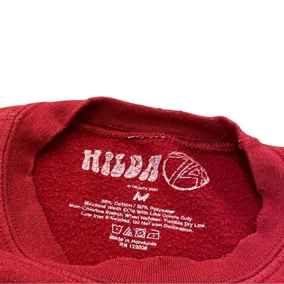 Yosemite National Park California Red Sweatshirt Sweater Fuzzy Outdoor Hilda - Picture 6 of 7